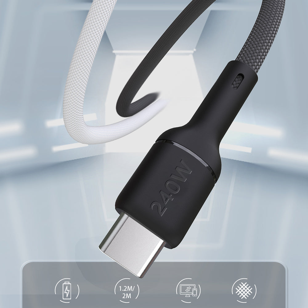 Dudao L9C Max 240W PD USB-C - USB-C Cable 1.2m - Black_2