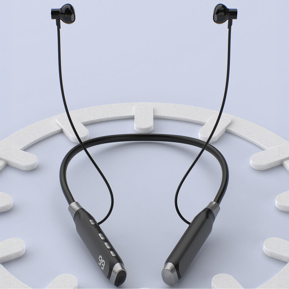 Dudao U5 Max Bluetooth Neckband Wireless Headphones - Black_6