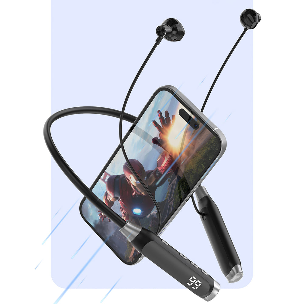 Dudao U5 Max Bluetooth Neckband Wireless Headphones - Black_8