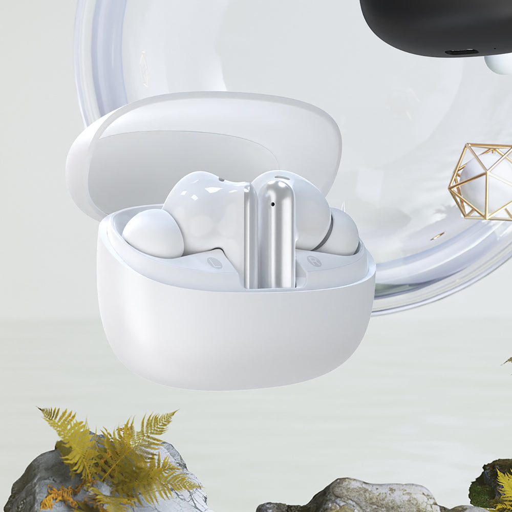 Dudao U21 TWS ANC ENC Bluetooth Wireless Headphones - White_6