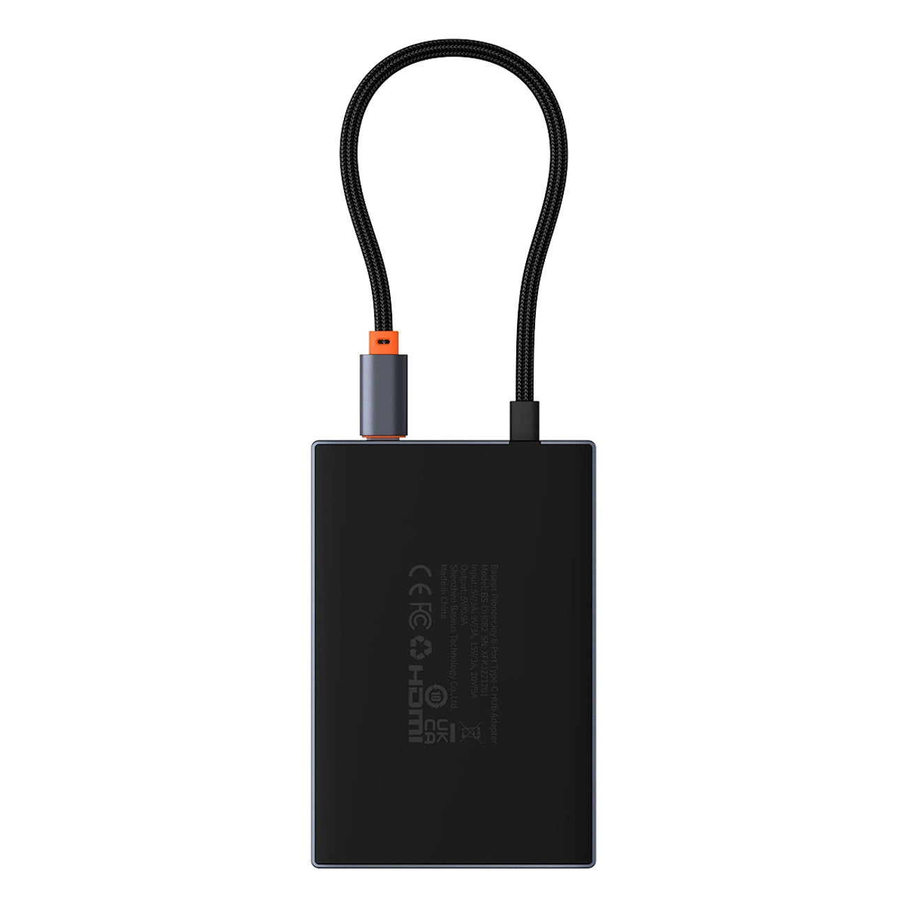 Baseus PioneerJoy 8-in-1 USB-C hub HDMI 4K@60Hz + HDMI 4K@30Hz + DisplayPort 8K@30Hz + VGA + 2 x USB-A 3.0 + 2 x USB-C - gray_0