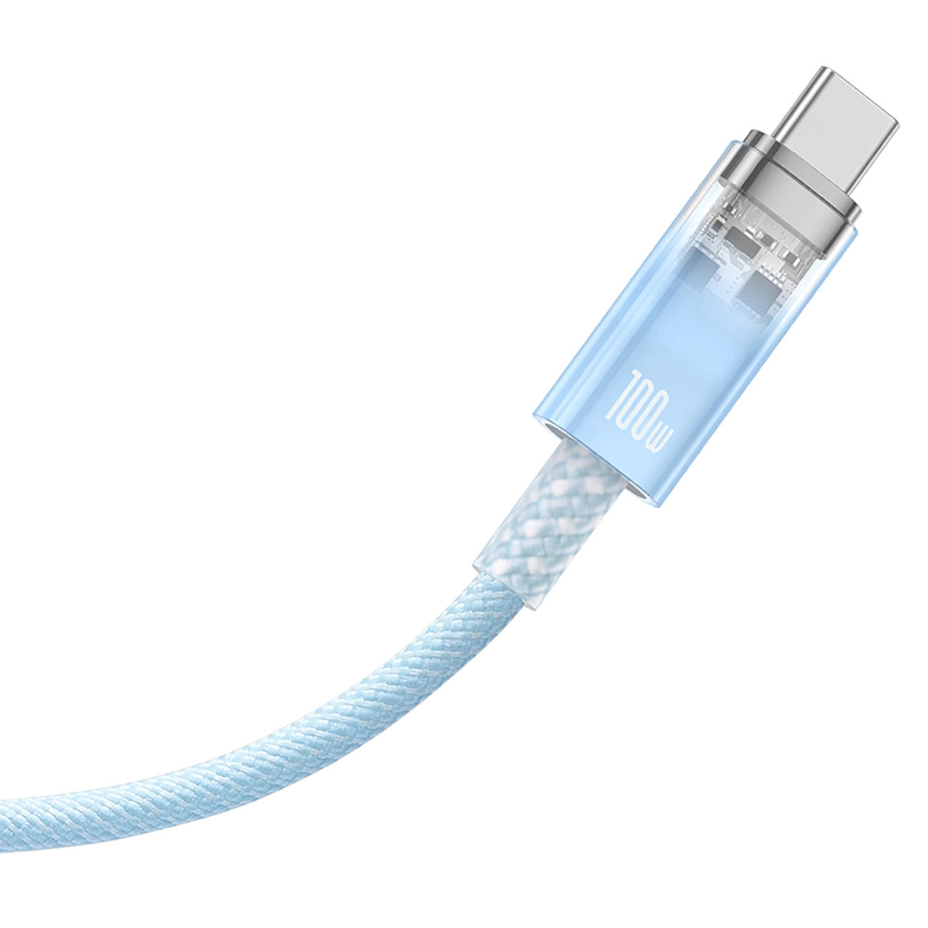 Baseus Explorer 100W USB-C - USB-C Cable with Intelligent Temperature Sensor 2m - Blue_2