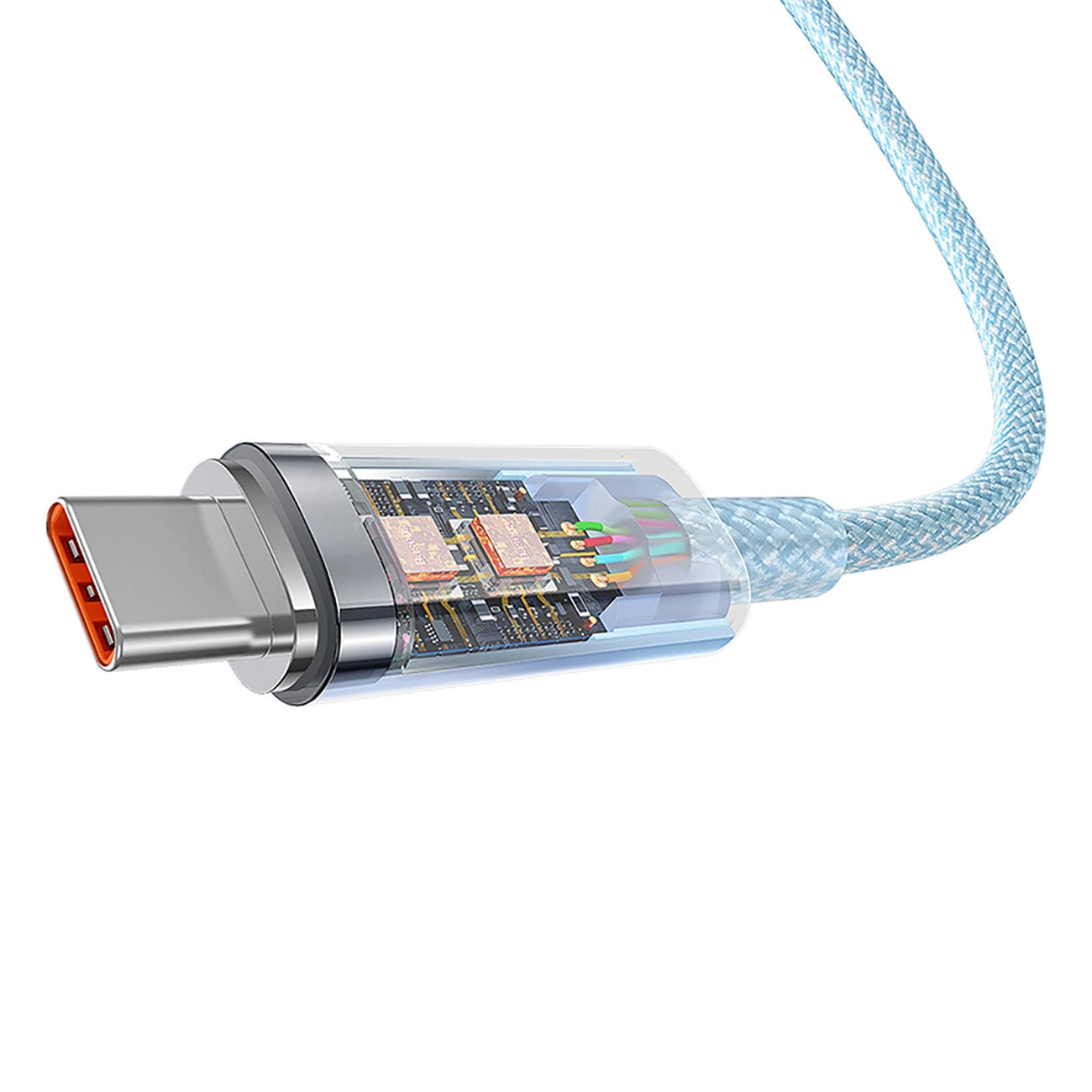 Baseus Explorer 100W USB-C - USB-C Cable with Intelligent Temperature Sensor 2m - Blue_4