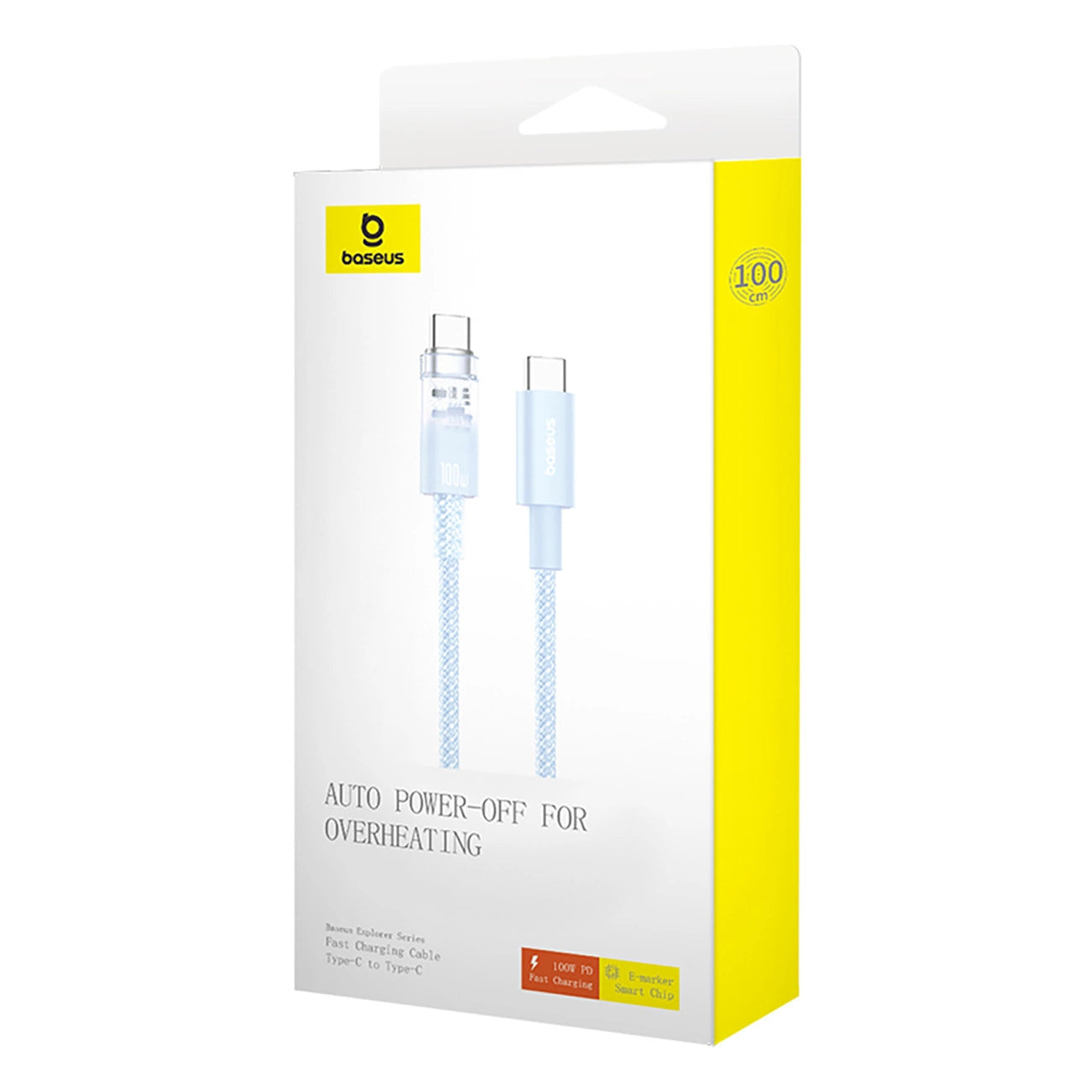 Baseus Explorer 100W USB-C - USB-C Cable with Intelligent Temperature Sensor 2m - Blue_7