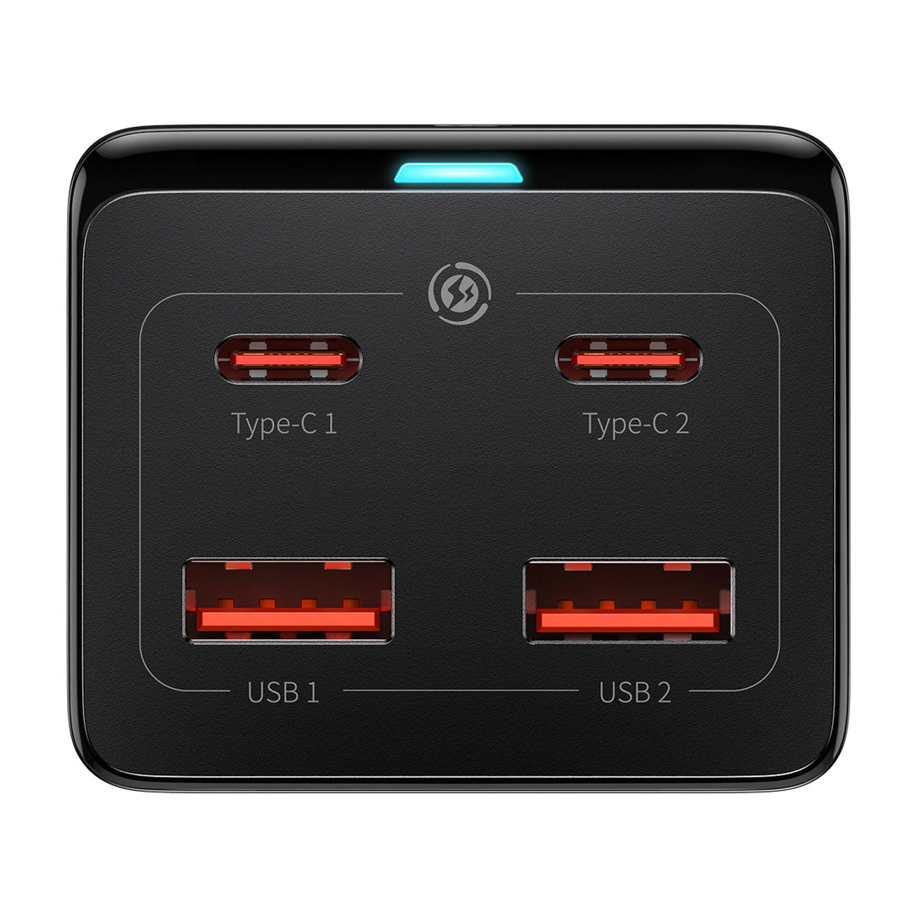 Baseus GaN3 Pro 100W EU Charging Station + 2 x USB-A + 2 x USB-C with 1m Cable Baseus Xiaobai USB-C 100W - Black_3
