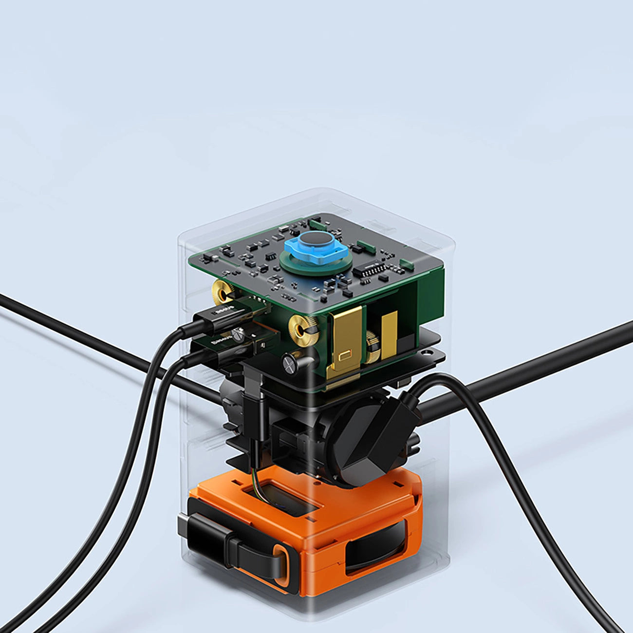 Baseus PowerCombo Charging Station 65W 1.5m 2 x EU + USB-A + USB-C + Retractable USB-C Cable - Black_8