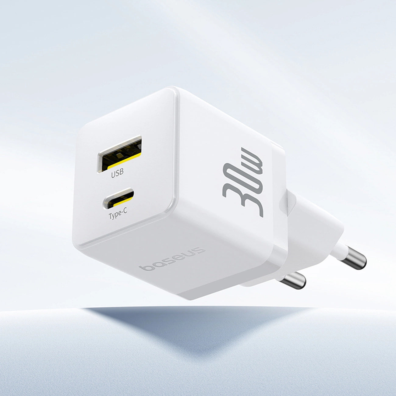 Baseus Palm 30W USB-C USB-A Wall Charger - White_9