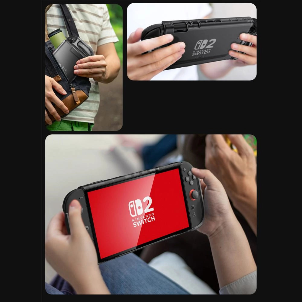 Supcase Crystal Case for Nintendo Switch 2 - Transparent Black_5