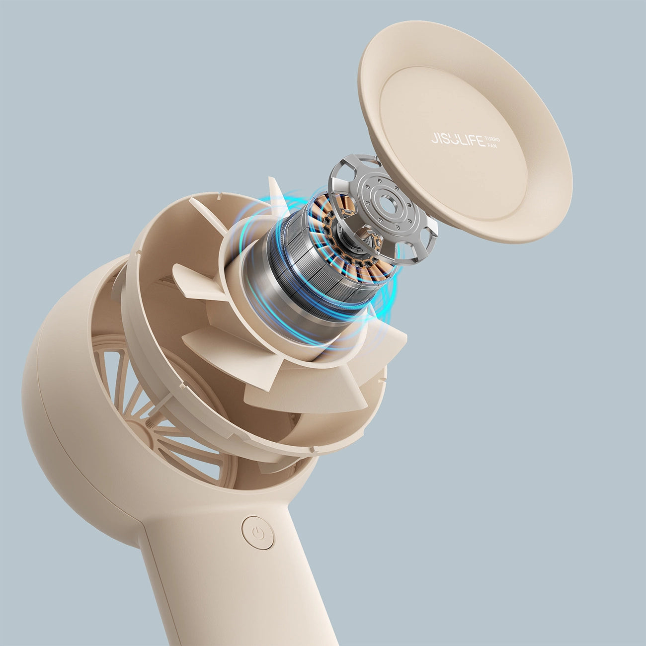 Jisulife Handheld Fan Life5 Plus 4000 mAh Portable USB Fan - Beige_8