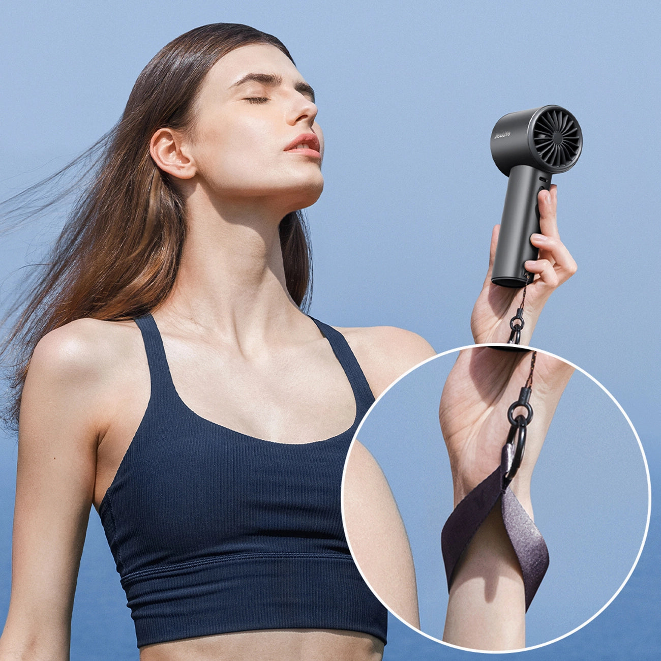 Jisulife Handheld Fan Pro1 S FA53PRO Portable USB Fan - Dark Gray_9