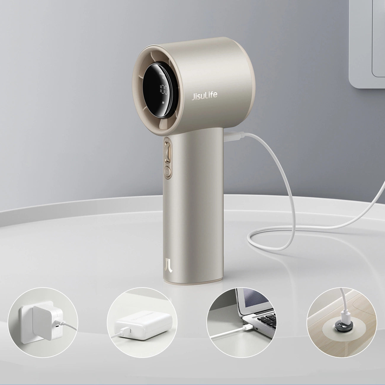 Jisulife Handheld Fan Pro1 S FA53PRO Portable USB Fan - Light Brown_8