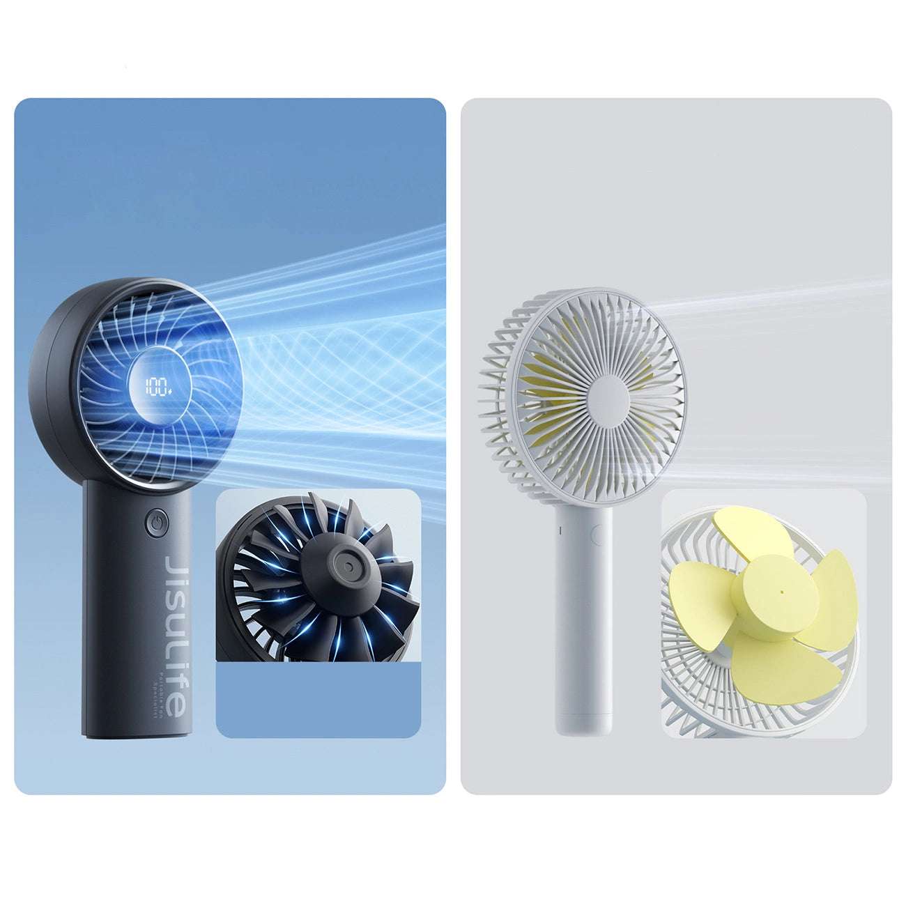 Jisulife Handheld Fan Life4 5000mAh Portable USB Fan - Black_11