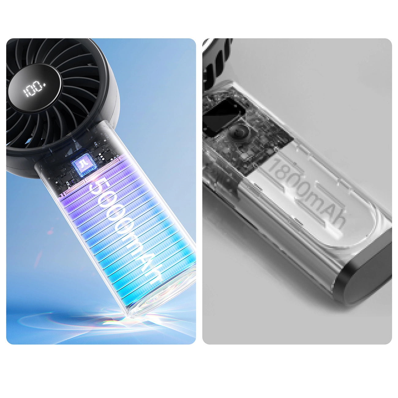 Jisulife Handheld Fan Life4 5000mAh Portable USB Fan - Black_12