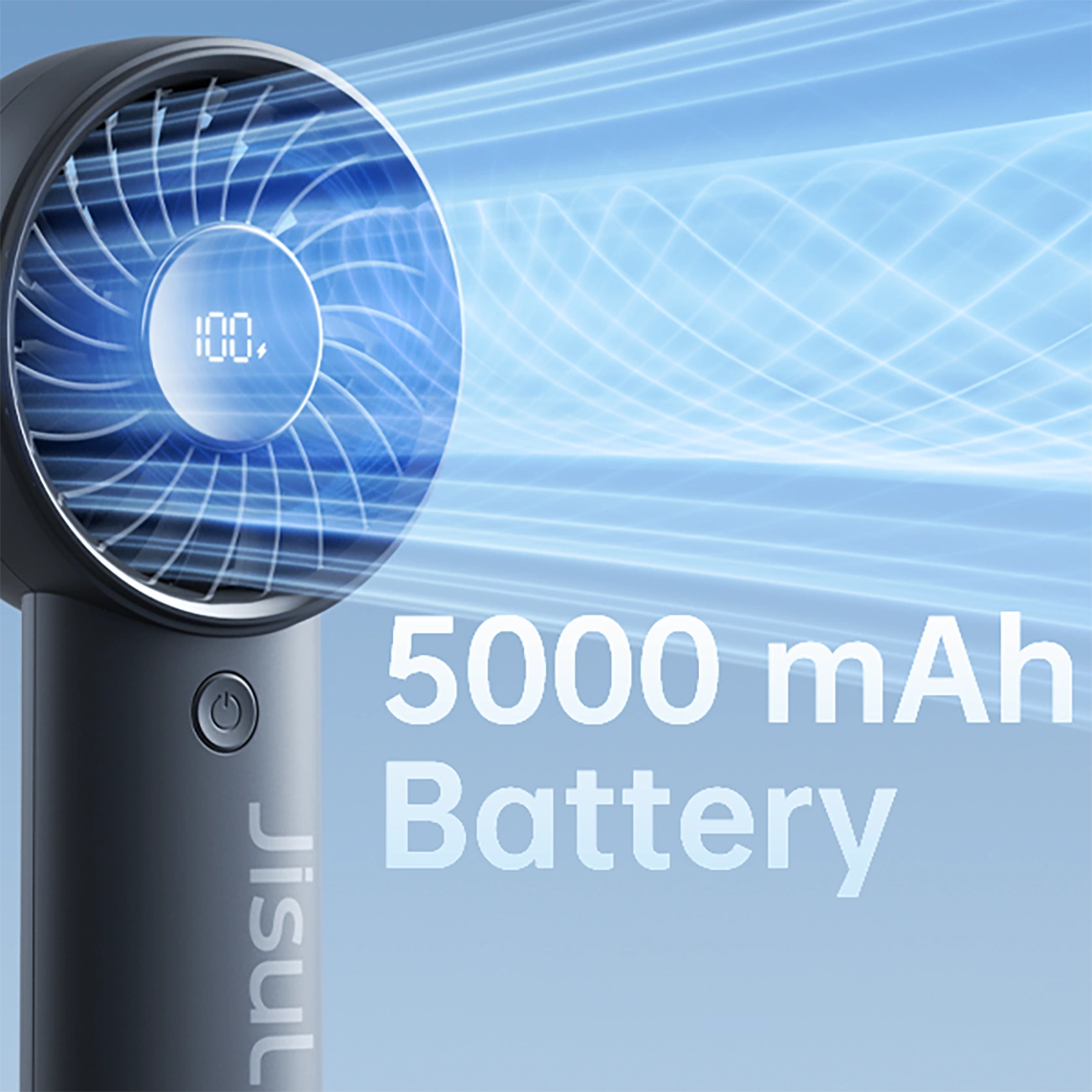 Jisulife Handheld Fan Life4 5000mAh Portable USB Fan - Black_5