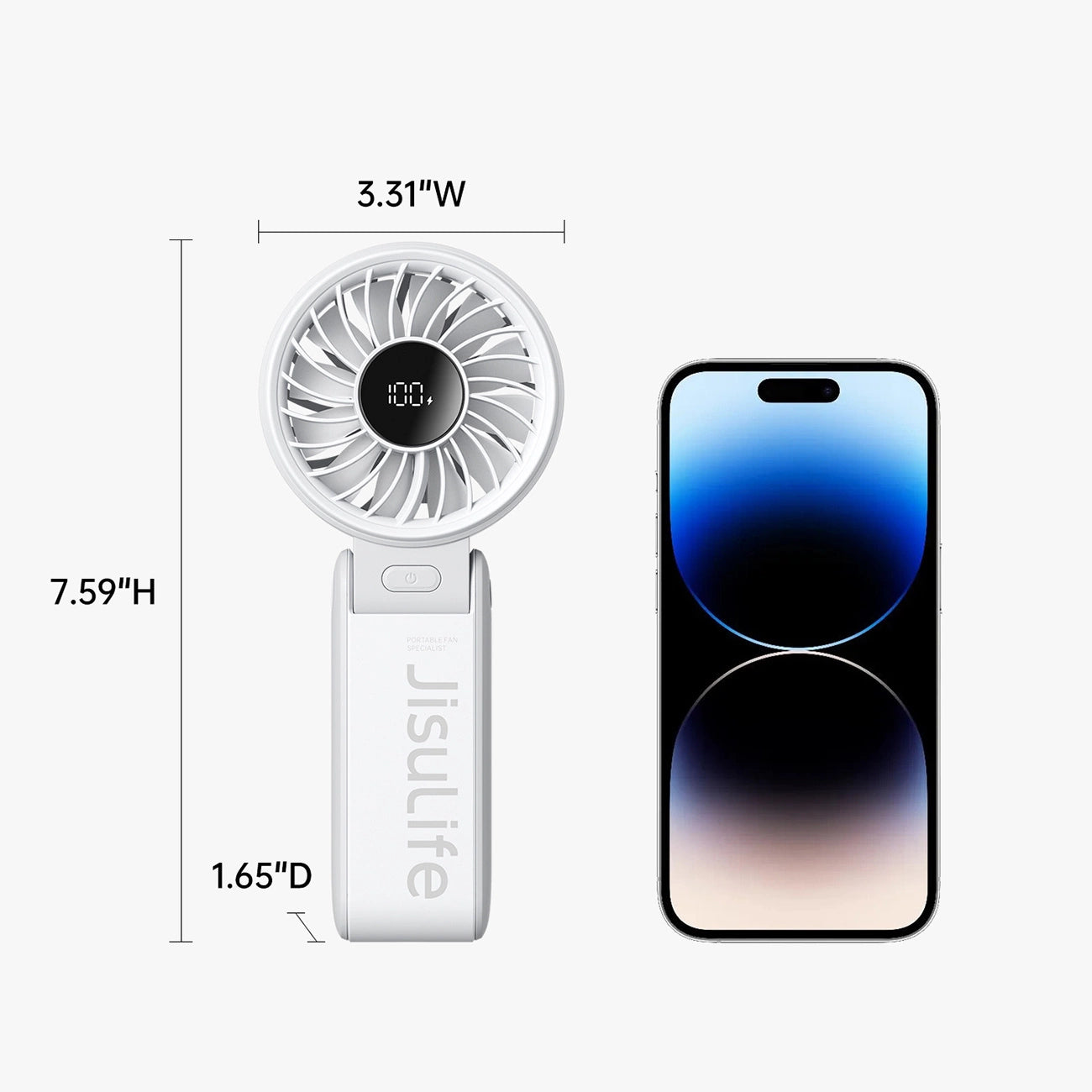 Jisulife Handheld Fan Life7 5000mAh Portable USB Fan - Gray_11