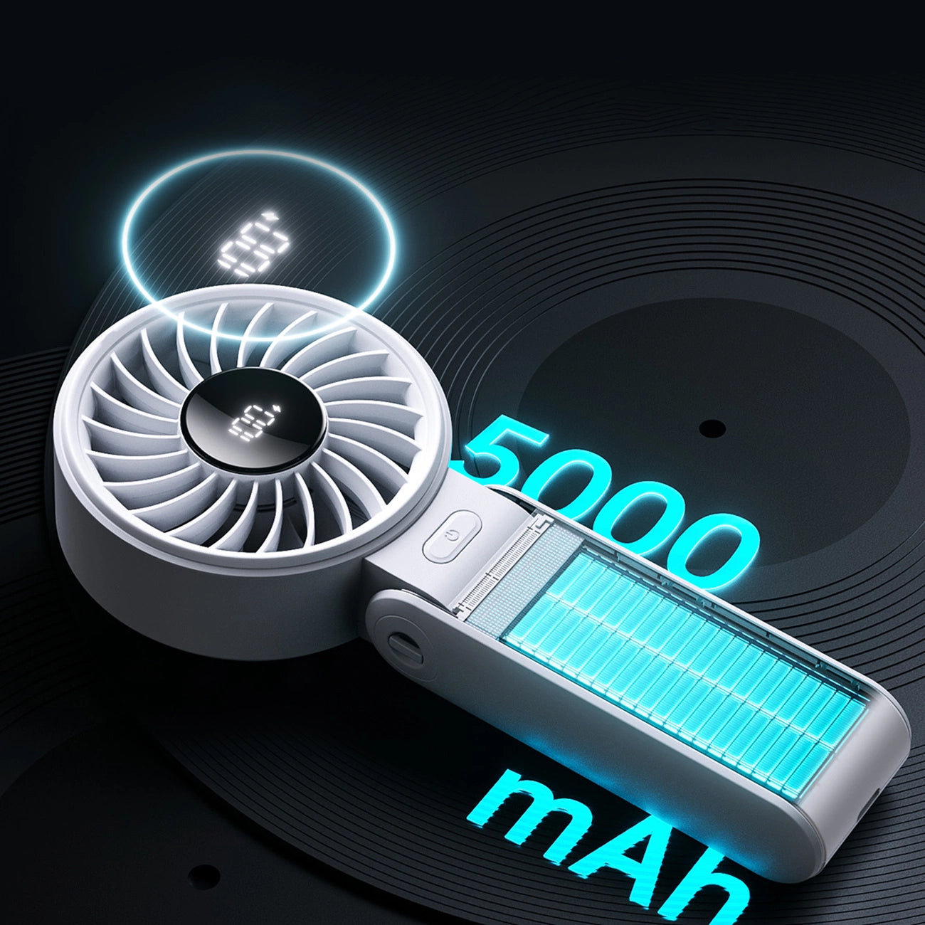 Jisulife Handheld Fan Life7 5000mAh Portable USB Fan - Gray_13