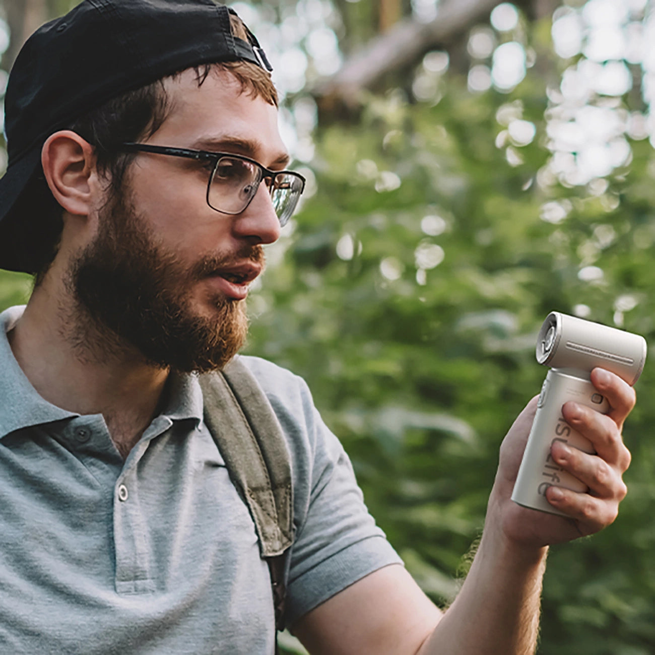 Jisulife Handheld Fan Life9 5000mAh Portable USB Fan - Gray_9