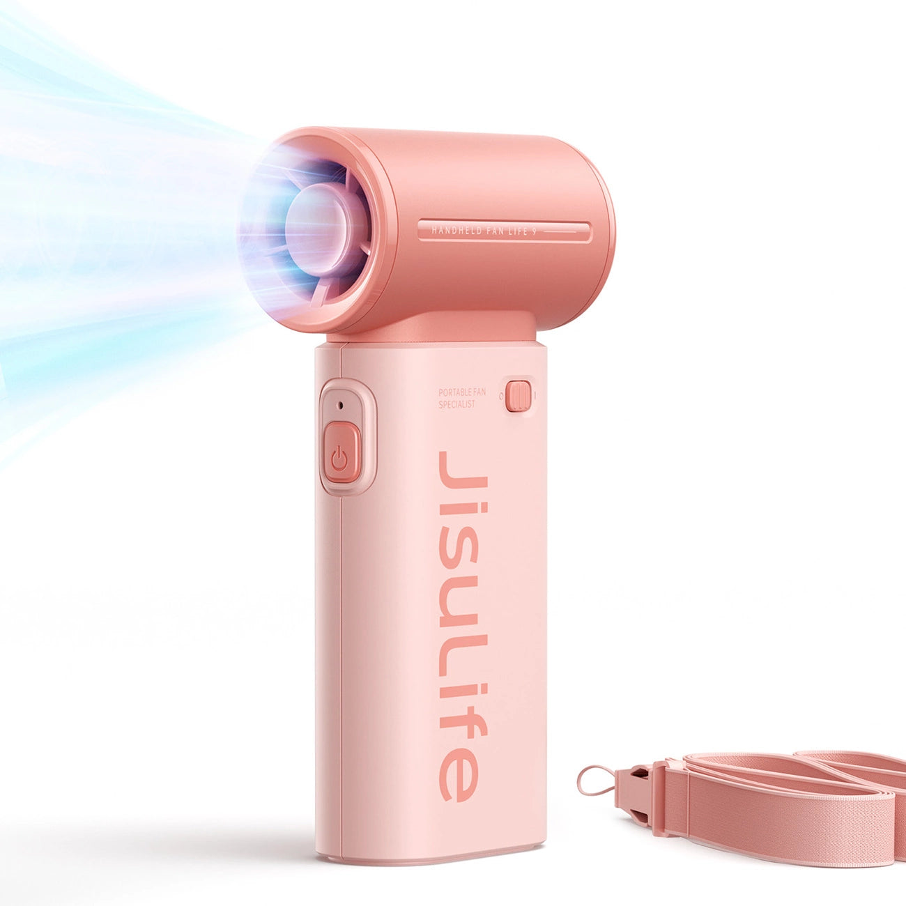 Jisulife Handheld Fan Life9 5000mAh Portable USB Fan - Pink_4