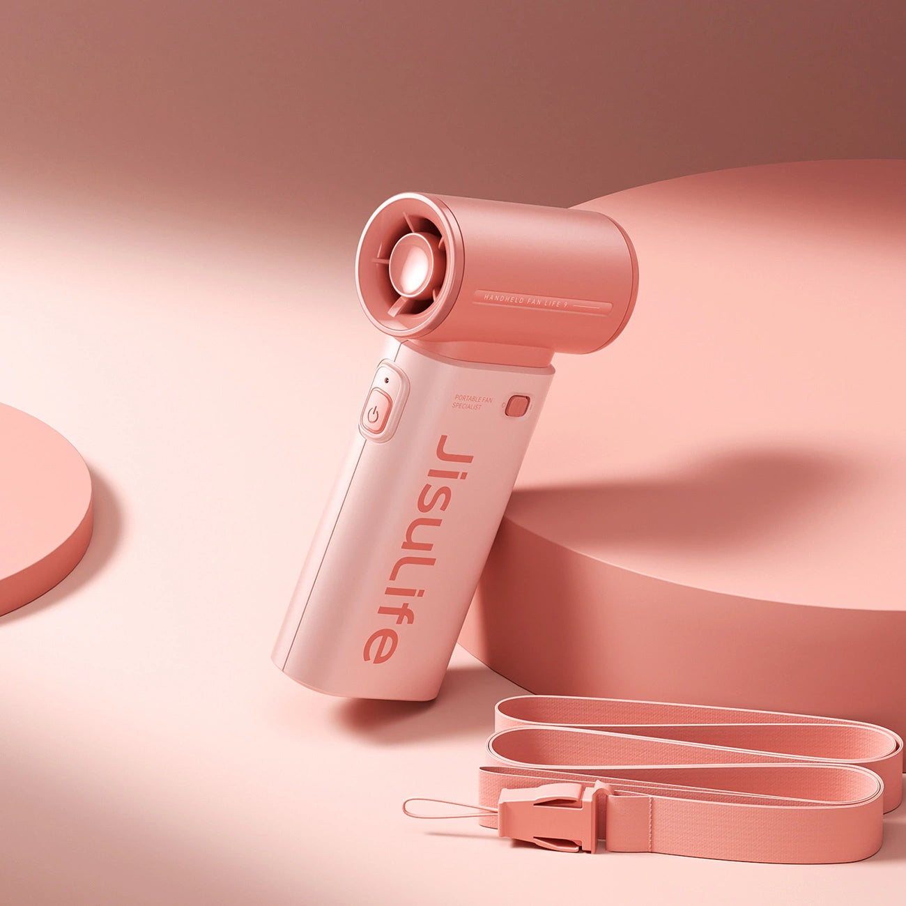 Jisulife Handheld Fan Life9 5000mAh Portable USB Fan - Pink_7