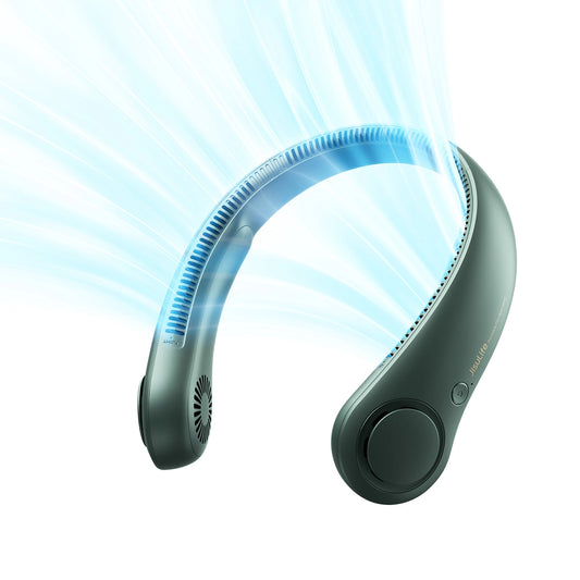 Jisulife Neck Fan Life3 Portable USB Neck Fan - Green_0