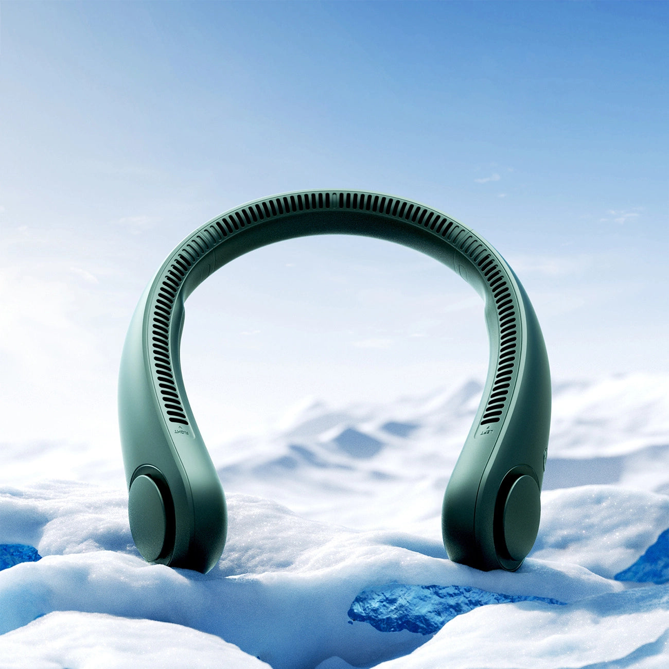 Jisulife Neck Fan Life3 Portable USB Neck Fan - Green_1