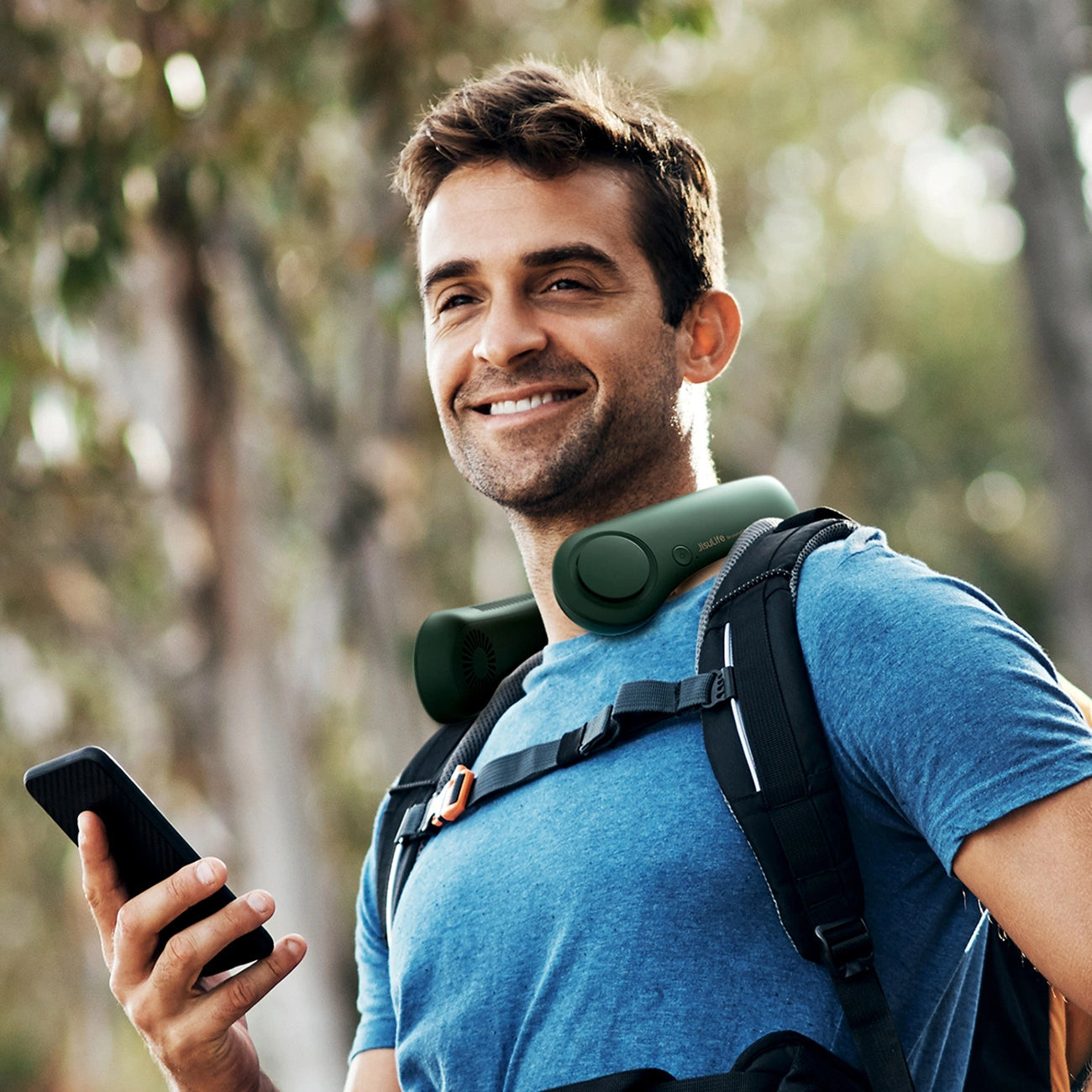 Jisulife Neck Fan Life3 Portable USB Neck Fan - Green_11