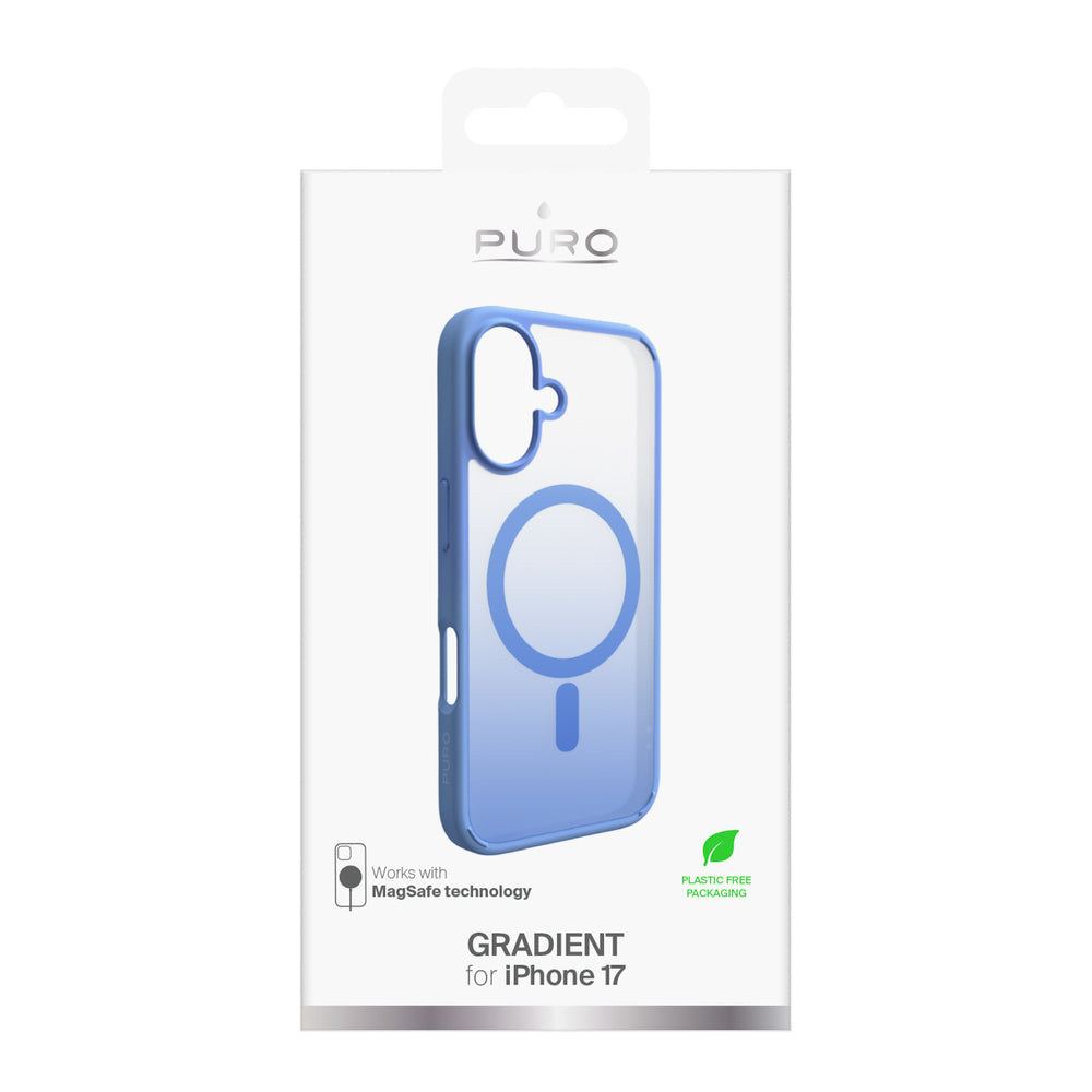 Puro Gradient TPU Case Compatible with MagSafe for iPhone 17 - Blue_1