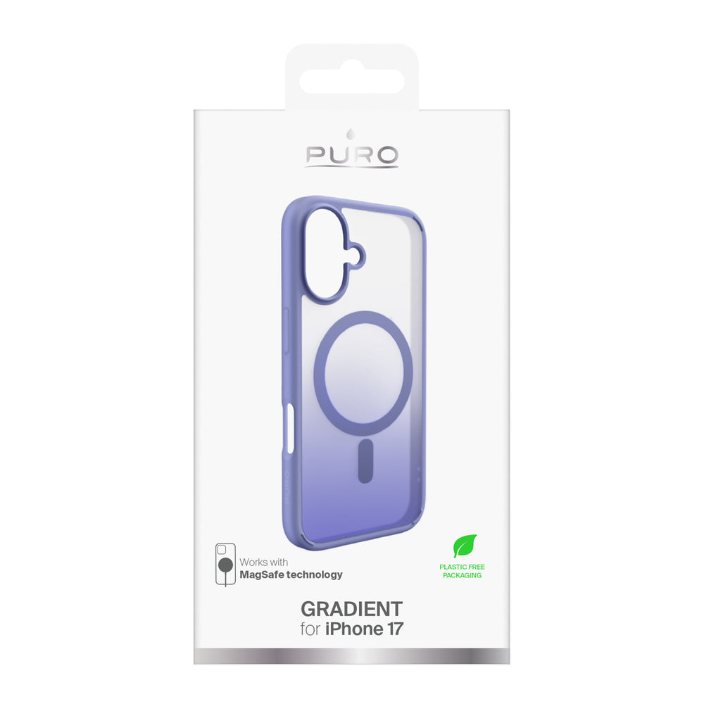 Puro Gradient TPU MagSafe Compatible Case for iPhone 17 - Pink_1