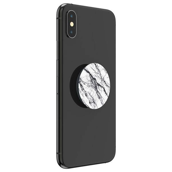 Popsockets 2 White Stone Marble Phone Holder and Stand_3