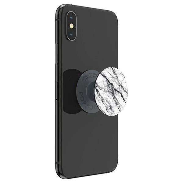 Popsockets 2 White Stone Marble Phone Holder and Stand_4