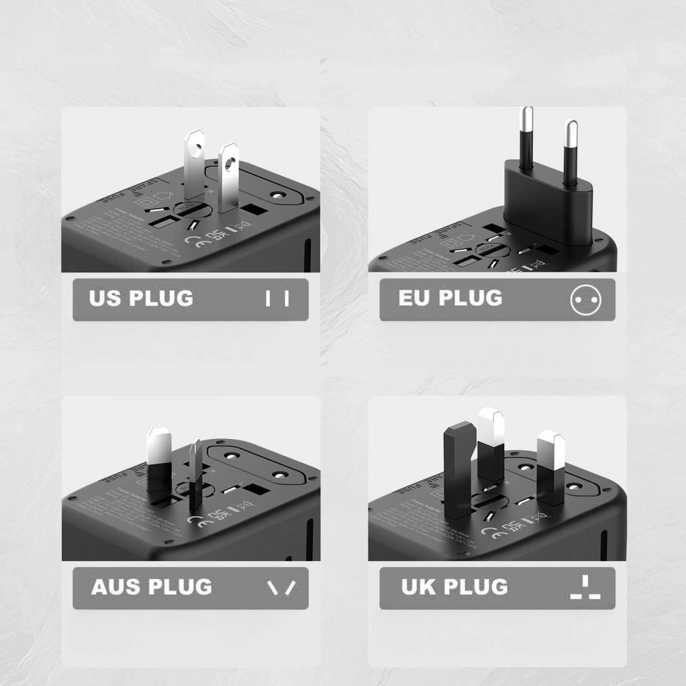 Tech-Protect TA200 EU / UK / US / AU adapter - black_8