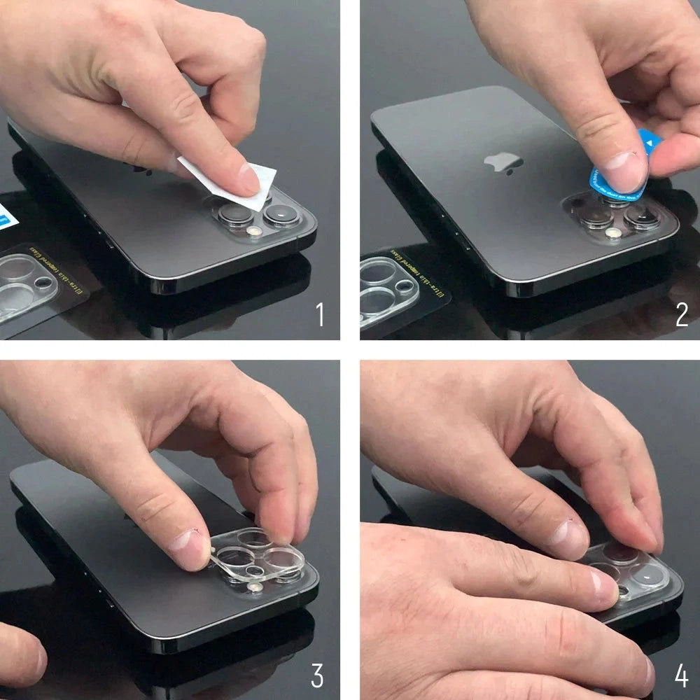 Black Wozinsky Full Camera Glass for Samsung Galaxy Z Flip 7, Set of 2_3