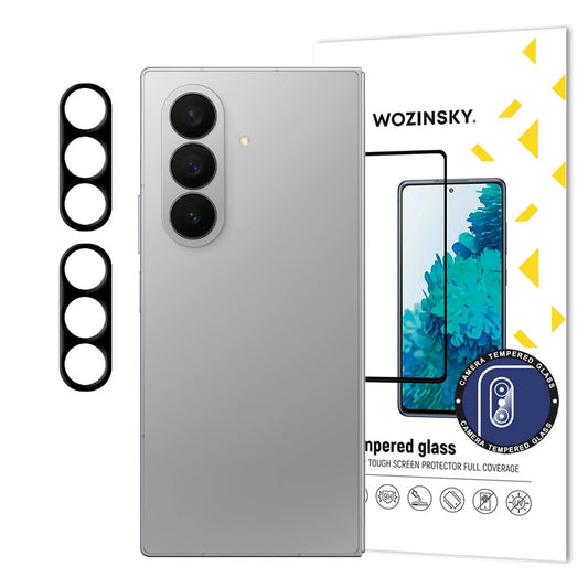 Black Wozinsky Full Camera Glass for Samsung Galaxy Z Fold 7, Set of 2_0