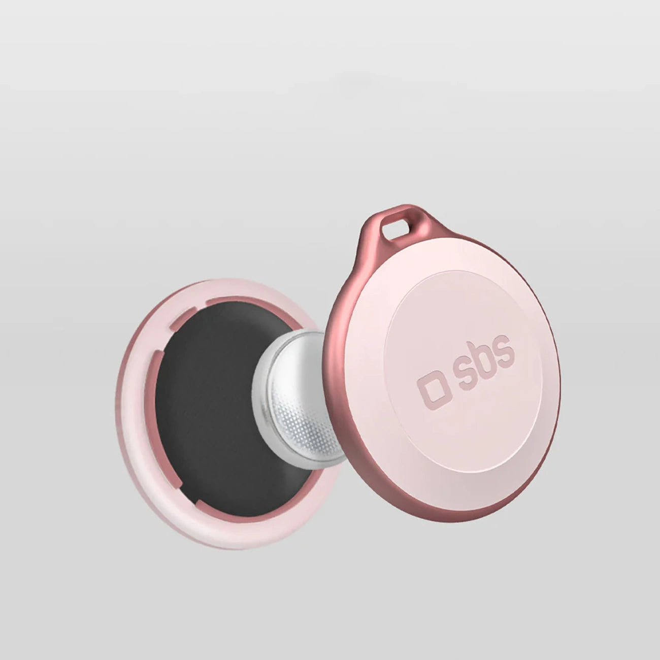SBS Track My Circle Waterproof IP65 Locator Compatible with Apple Find My - Pink_3