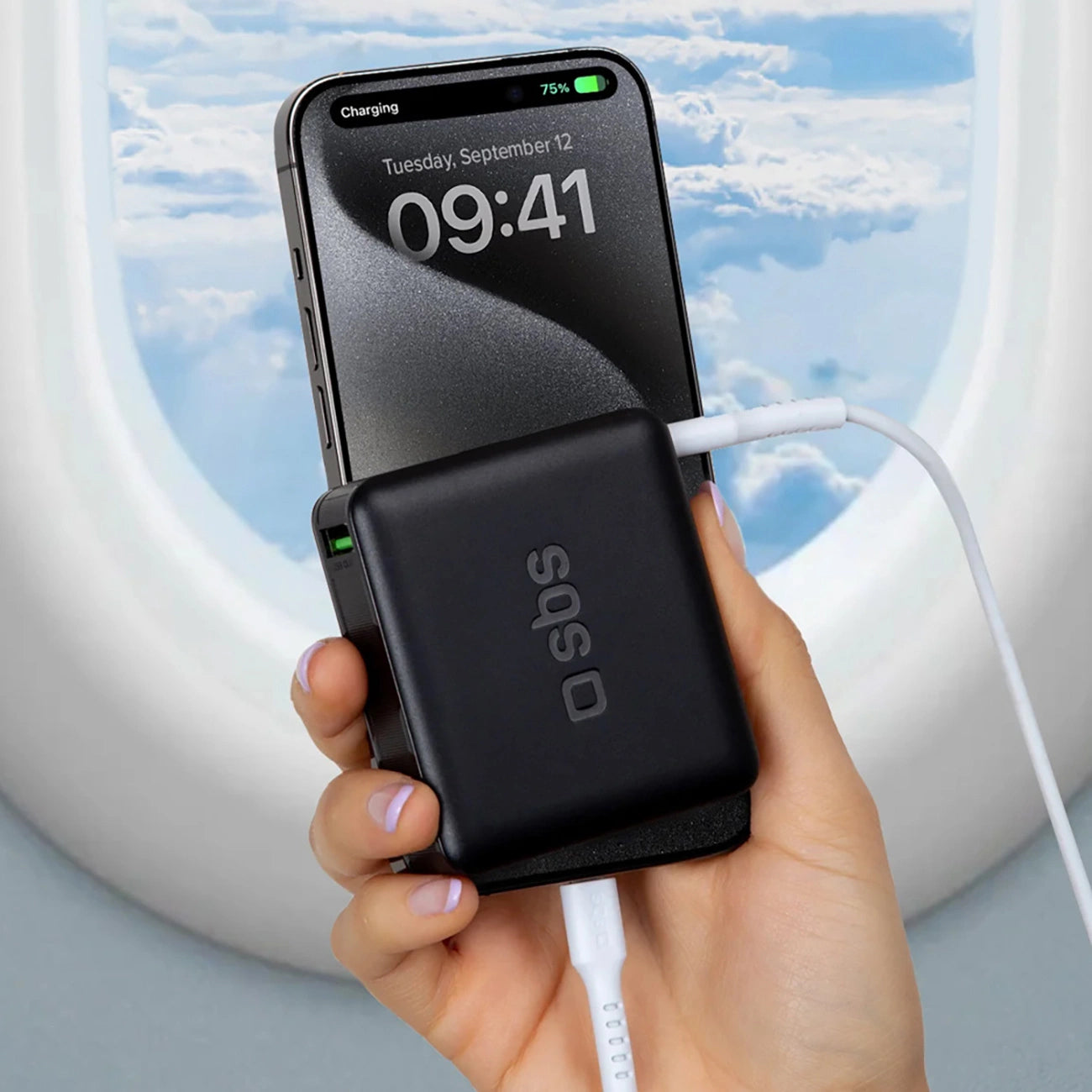 Powerbank SBS 20000mAh 65W PD AFC USB-C USB-A for laptop, tablet, smartphone - black_8