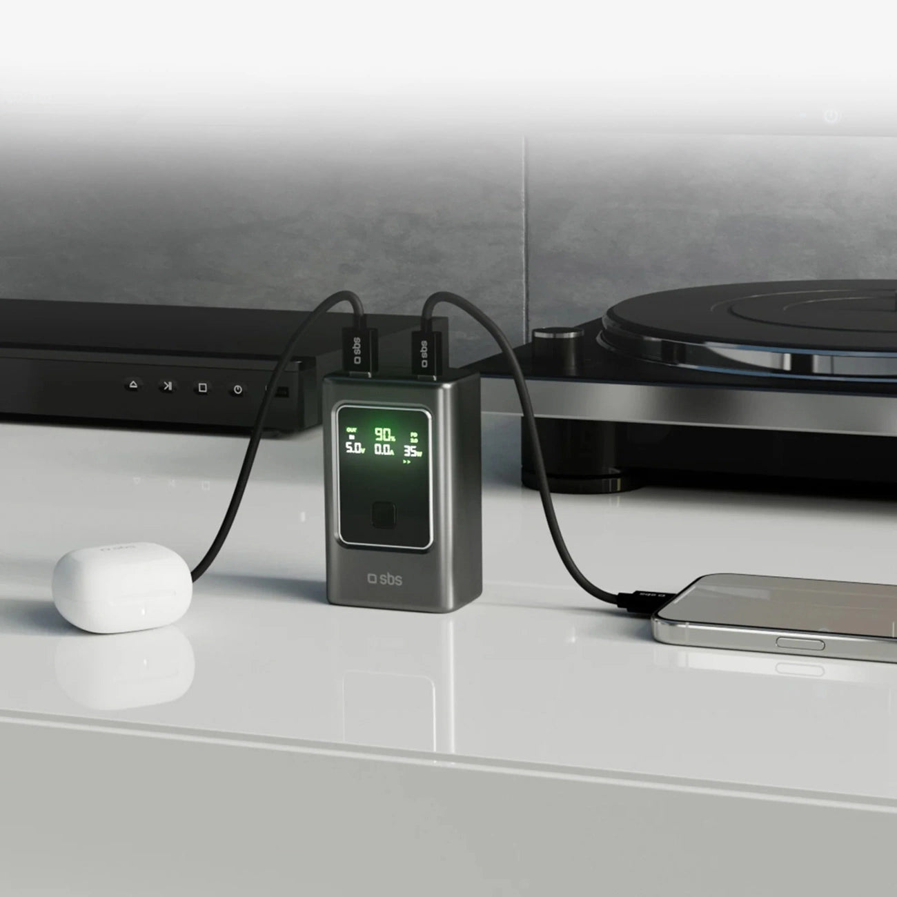 Powerbank SBS 10000mAh PD 35W with LCD display - gray_7