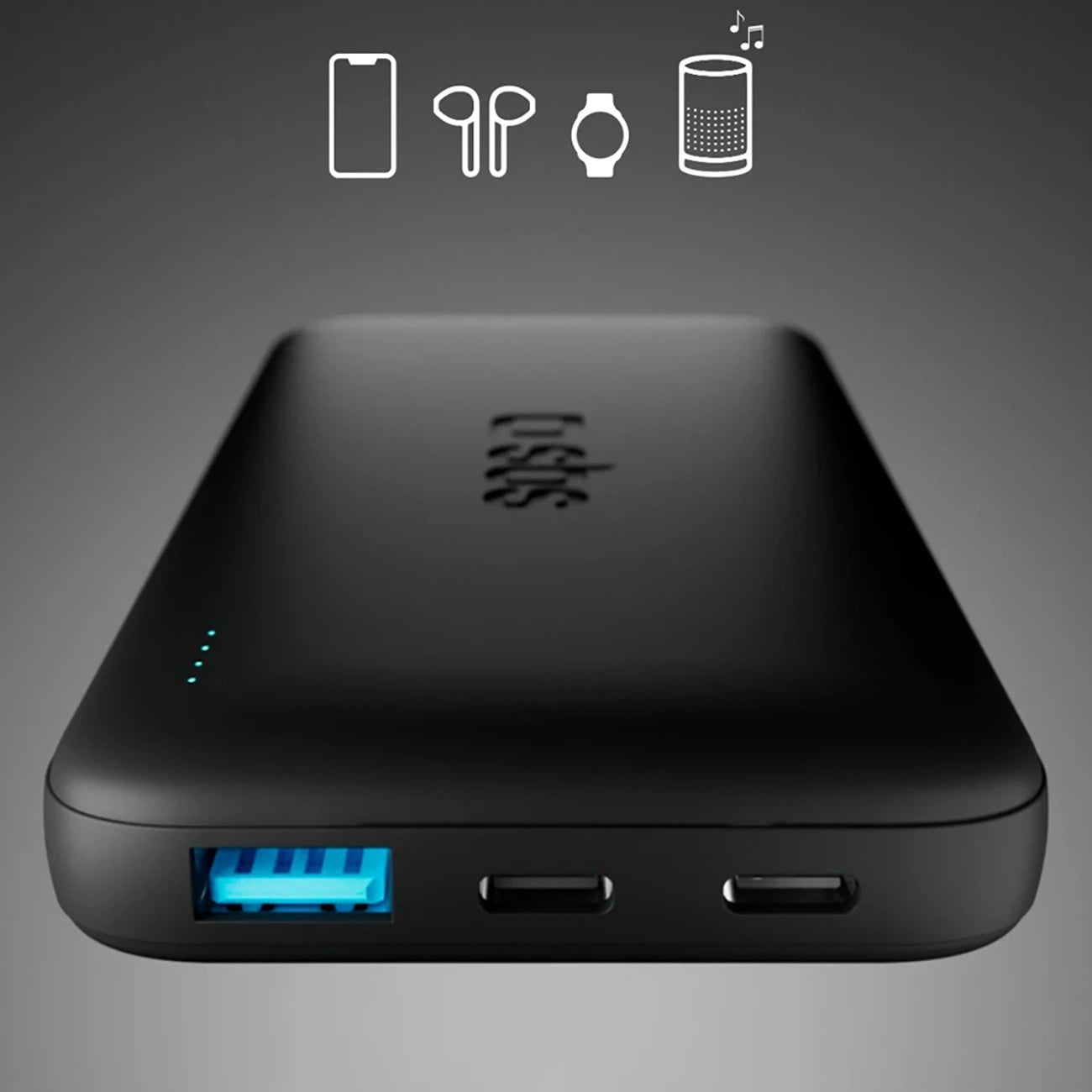 SBS Infinity Power Bank 10000mAh 10W LiFePo₄ USB-A USB-C - Black_5