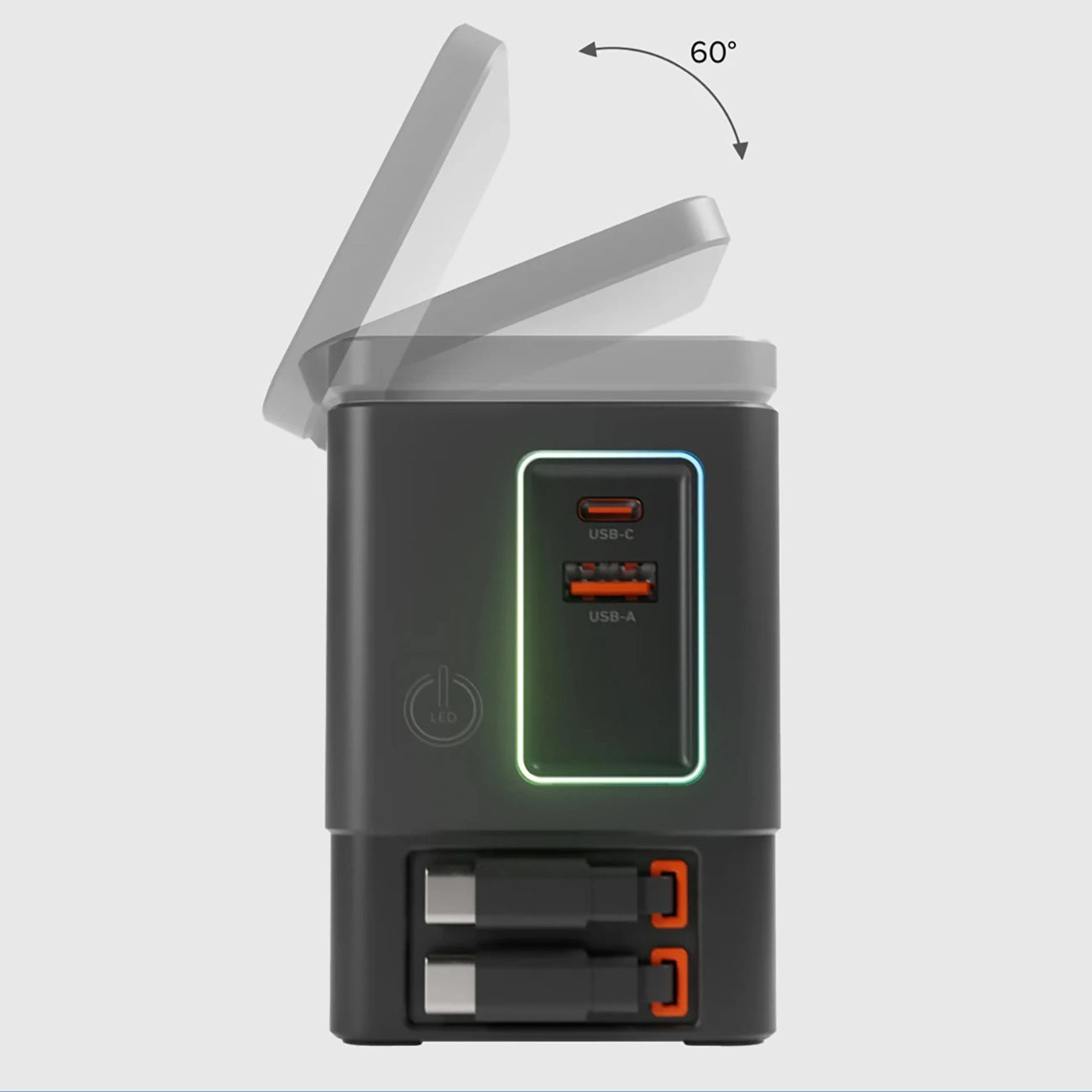 SBS Power Dock 6-in-1 with MagSafe, Stand, and USB-C Cables 65W – Black_5