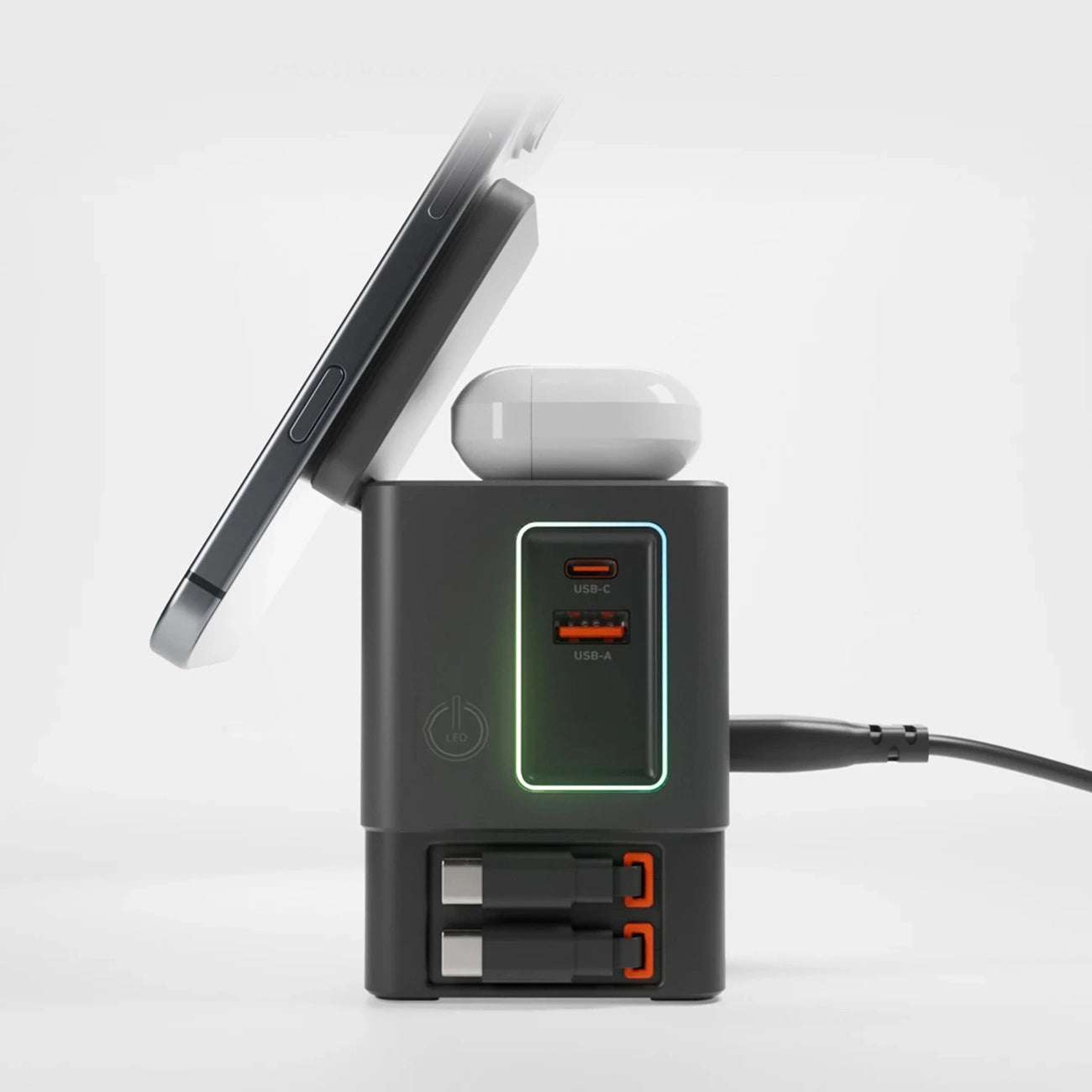 SBS Power Dock 6-in-1 with MagSafe, Stand, and USB-C Cables 65W – Black_7