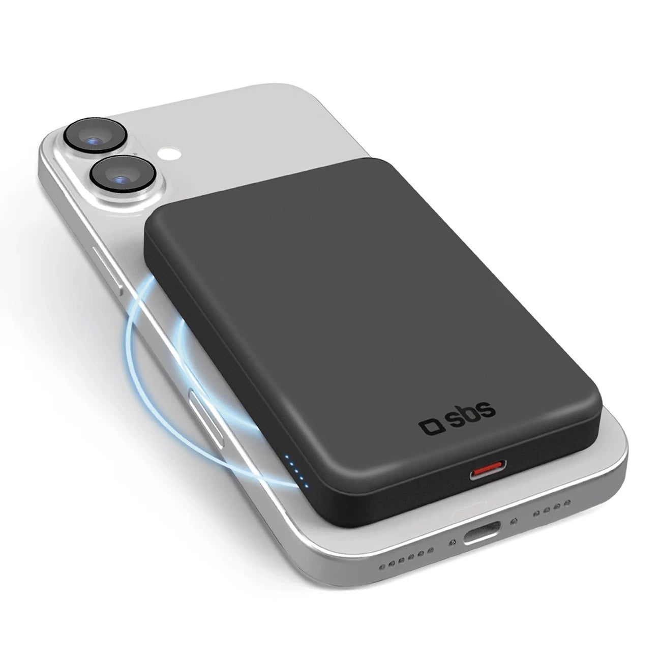 SBS Mag Power Qi2 5000 mAh Powerbank Compatible with MagSafe - Black_7