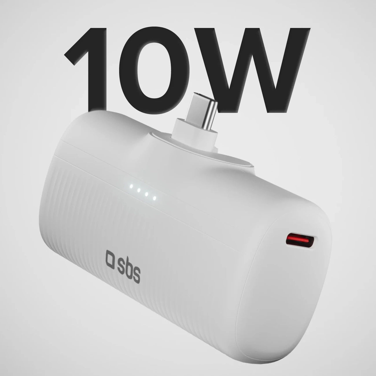 SBS EcoPower 5000 mAh 10W Powerbank with Built-in USB-C Port - White_1