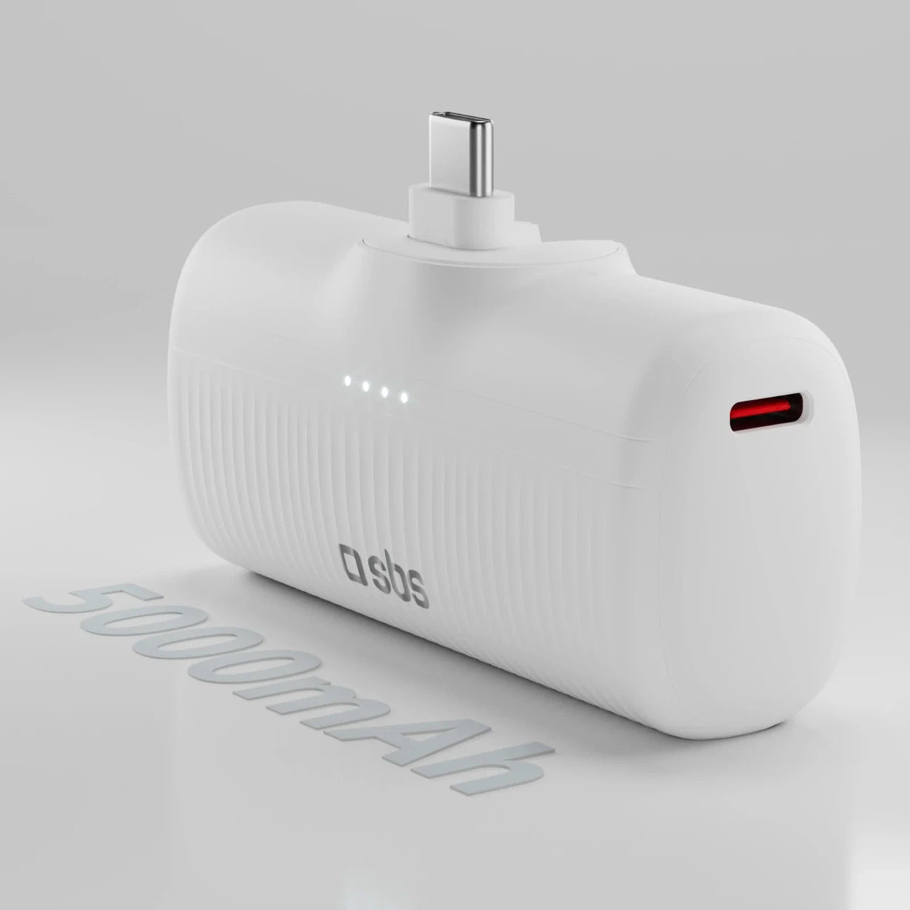 SBS EcoPower 5000 mAh 10W Powerbank with Built-in USB-C Port - White_2