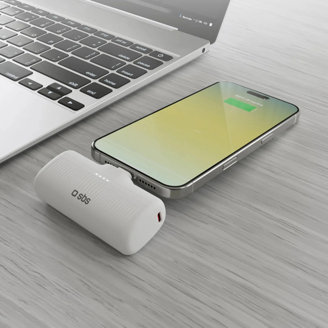 SBS EcoPower 5000 mAh 10W Powerbank with Built-in USB-C Port - White_6