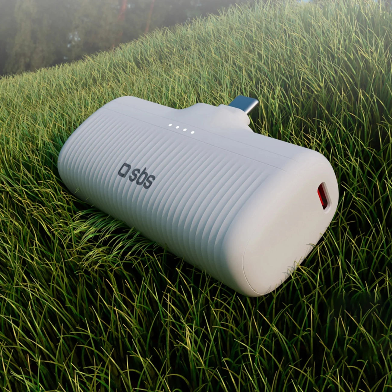 SBS EcoPower 5000 mAh 10W Powerbank with Built-in USB-C Port - White_7