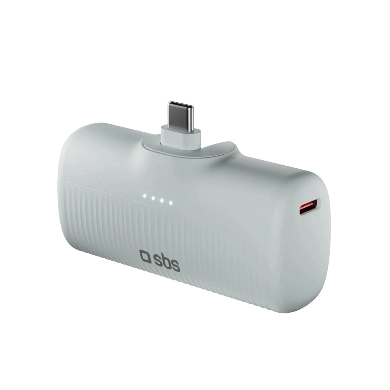 SBS EcoPower 5000 mAh 10W Powerbank with Built-in USB-C Port - Gray_0