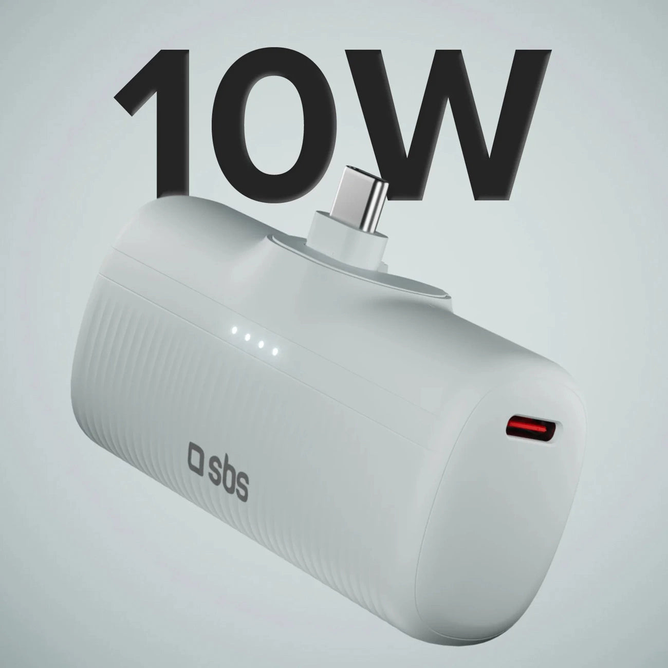 SBS EcoPower 5000 mAh 10W Powerbank with Built-in USB-C Port - Gray_1