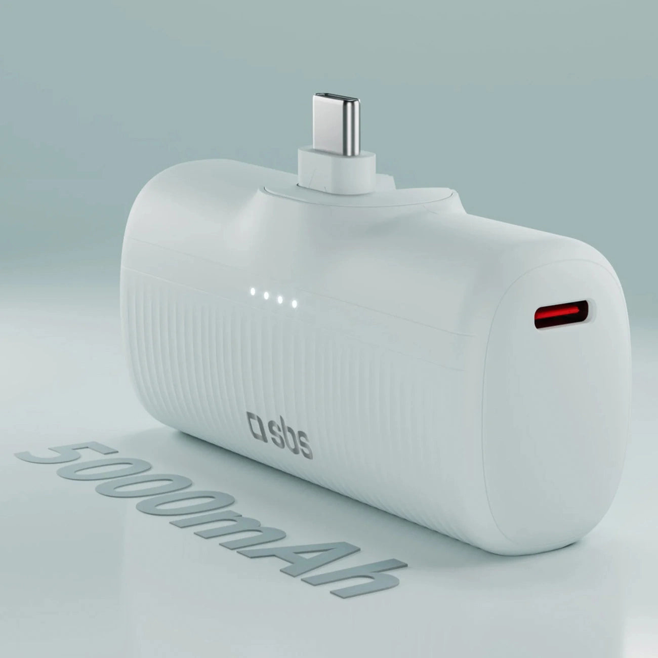 SBS EcoPower 5000 mAh 10W Powerbank with Built-in USB-C Port - Gray_2