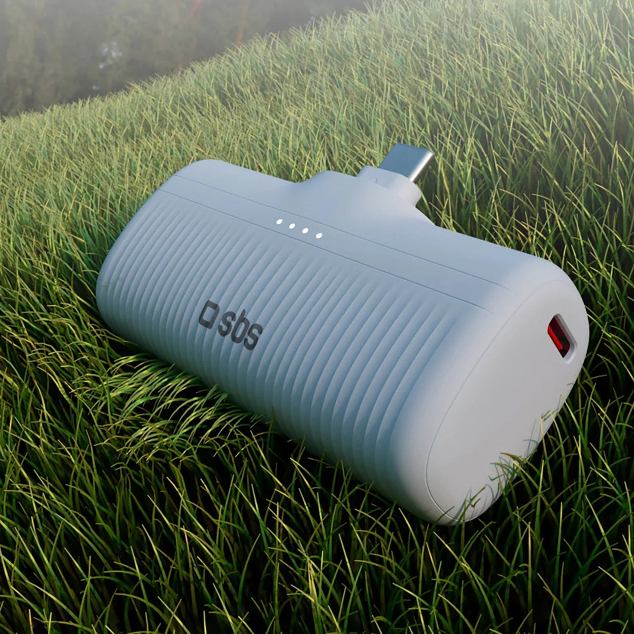 SBS EcoPower 5000 mAh 10W Powerbank with Built-in USB-C Port - Gray_5