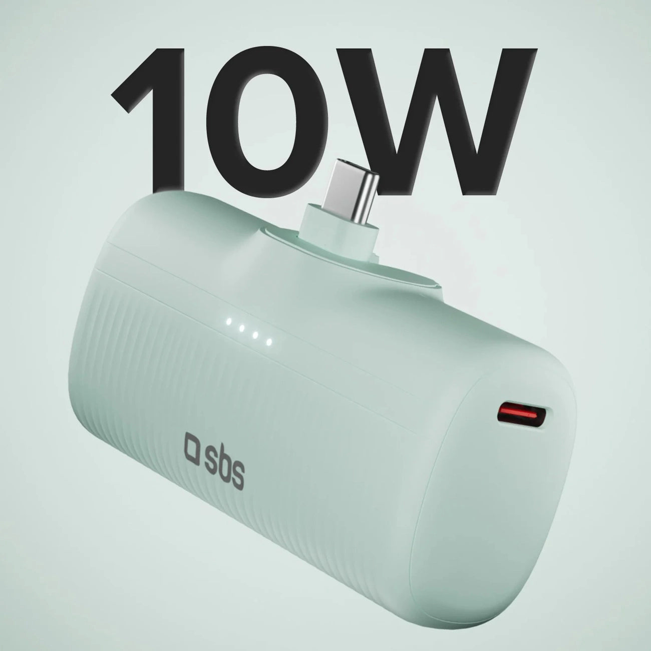 SBS EcoPower 5000 mAh 10W Powerbank with Built-in USB-C Port - Green_1