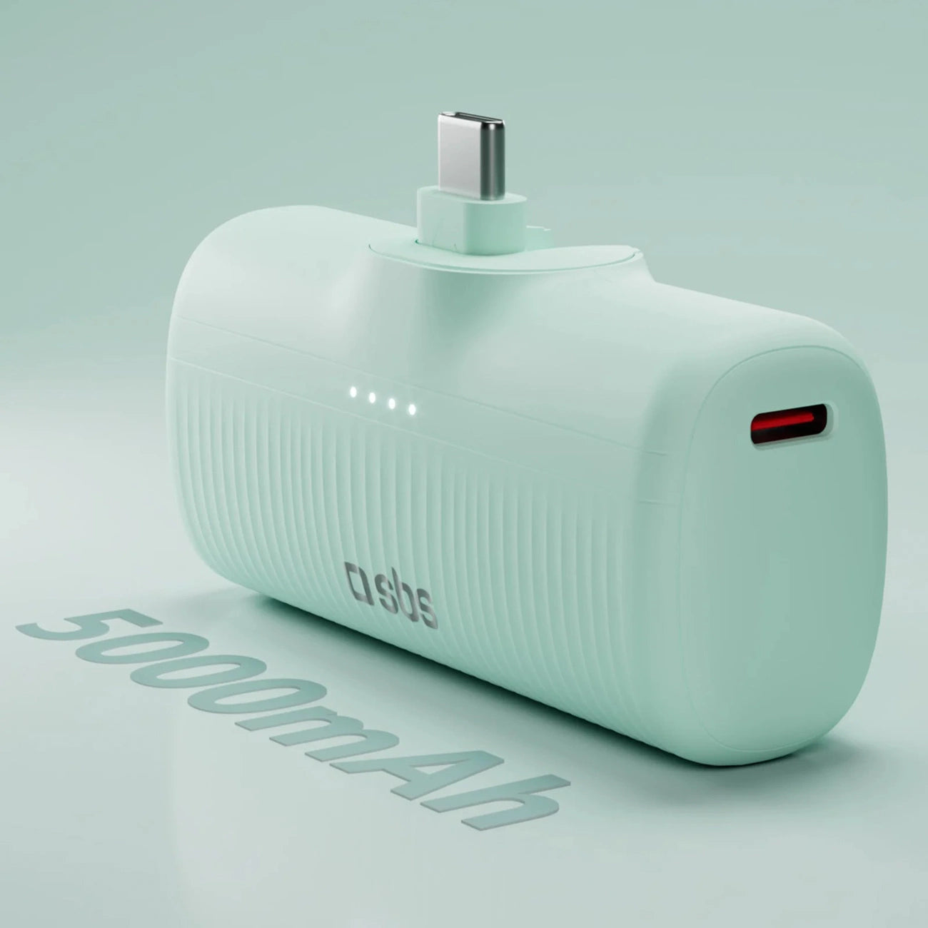 SBS EcoPower 5000 mAh 10W Powerbank with Built-in USB-C Port - Green_2